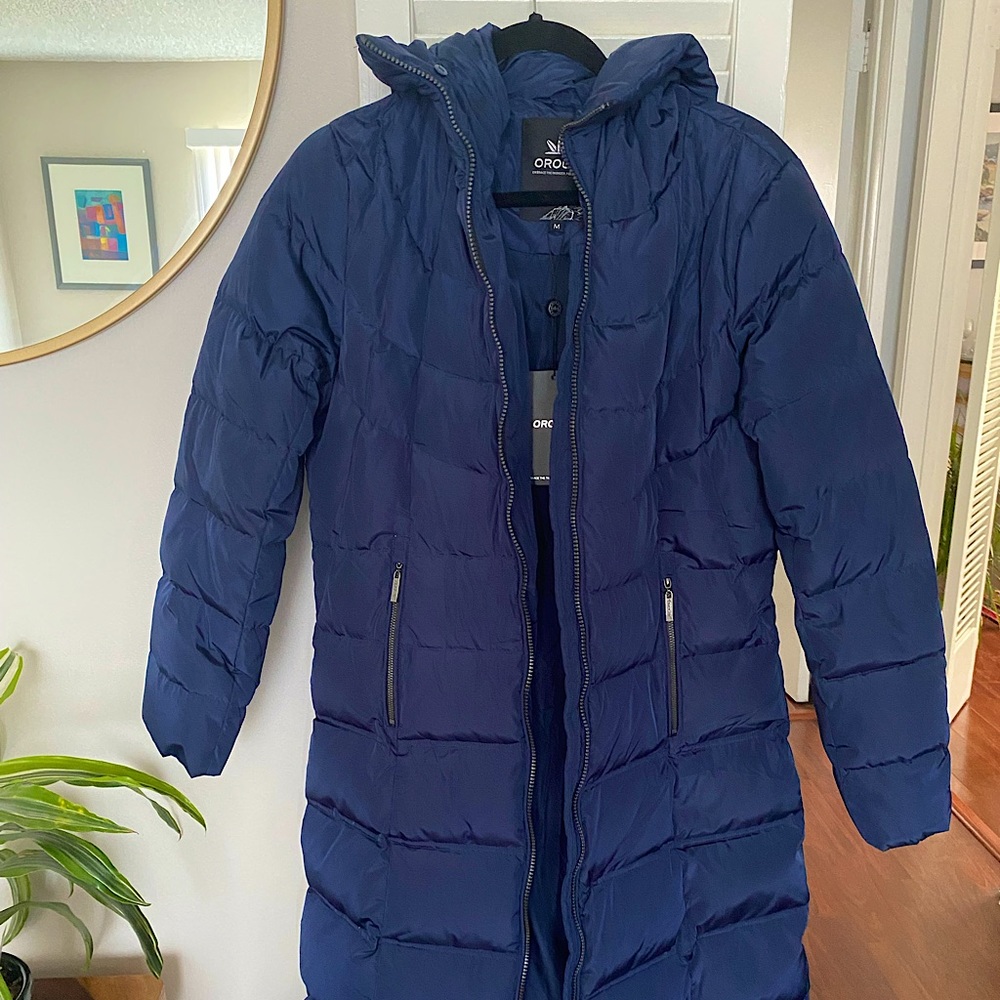 NWT Navy Blue Orolay Women’s Down Winter Coat